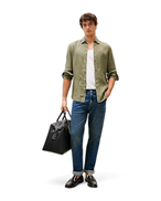 Tommy Hilfiger Dyed Linen Shirt Green