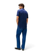 Tommy Hilfiger Dyed Linen Shirt Short Sleeve Carbon Navy