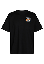 KnowledgeCotton Apparel Take Action Oversized T-Shirt Black Jet