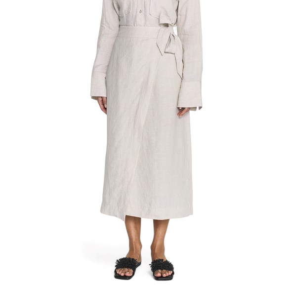 Twist & Tango Vivienne Linen Skirt Beige Melange