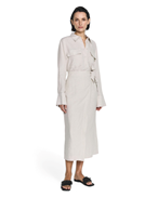Twist & Tango Vivienne Linen Skirt Beige Melange