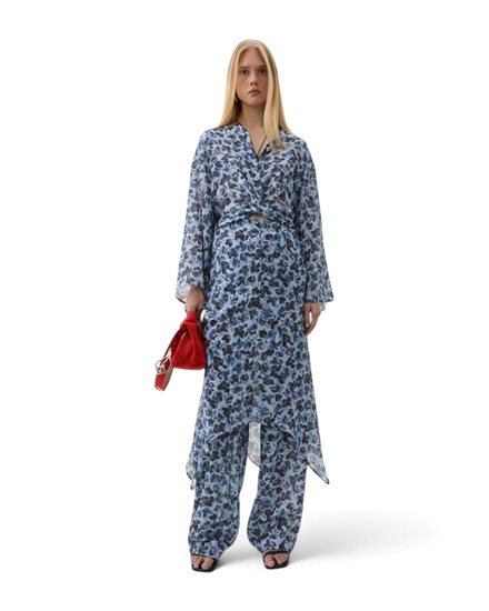 Rodebjer Cecilie Violet Ditsy Blouse Blue