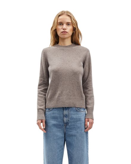 SAMSOE SAMSOE Charlotte Knit Sweater Grey Blue Melange