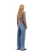 SAMSOE SAMSOE Charlotte Knit Sweater Grey Blue Melange