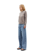 SAMSOE SAMSOE Charlotte Knit Sweater Grey Blue Melange