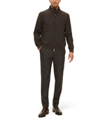 Oscar Jacobson Bomber Jacket Terra Brown