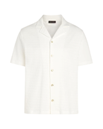 Oscar Jacobson Kirk Knitted Shirt Snow White