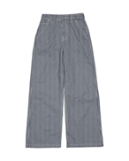 Nudie Jeans Inez Striped Pants Blue/Offwhite