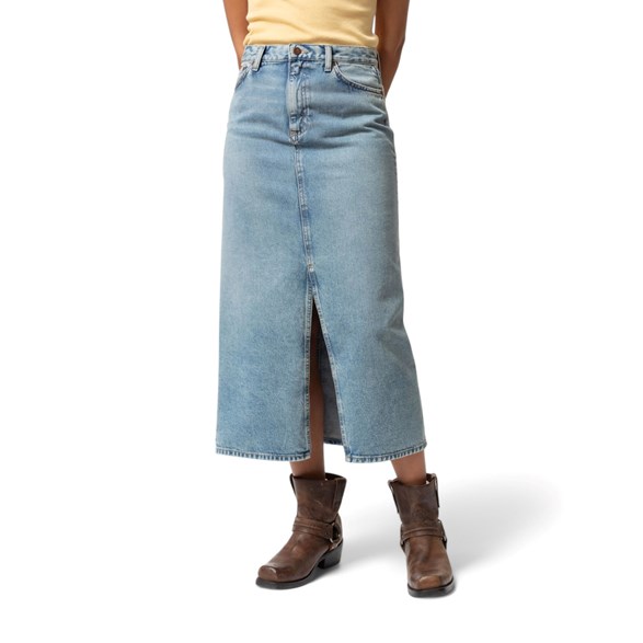 Nudie Jeans Anna Denim Skirt Light Blue