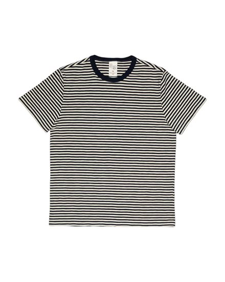 Nudie Jeans Roy Slub Stripe T-Shirt Blue/Offwhite