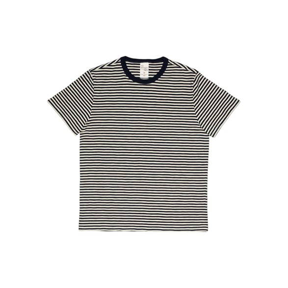 Nudie Jeans Roy Slub Stripe T-Shirt Blue/Offwhite