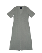 Nudie Jeans Lollo Check Indigo Dress Blue