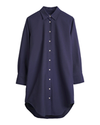 Boomerang Lovön Oxford Long Shirt Nightsky