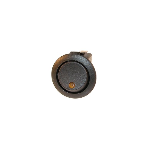 Strömbrytare rund orange På/Av LED
