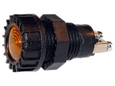VARNINGSLAMPA ORANGE, PLAST, 12 V DC