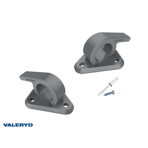 Fästkrok till lastnät med skruv