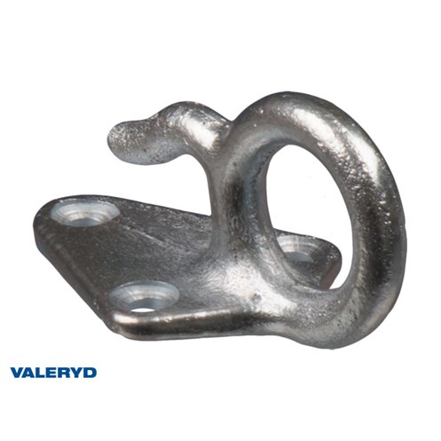 Fästkrok metall till lastnät med popnit