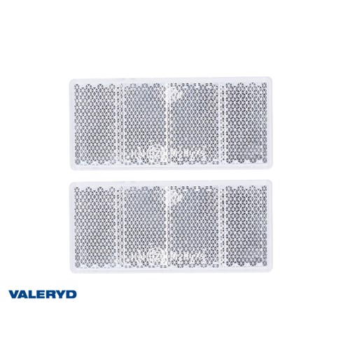 Rektangulär reflex 69x31,5 vit