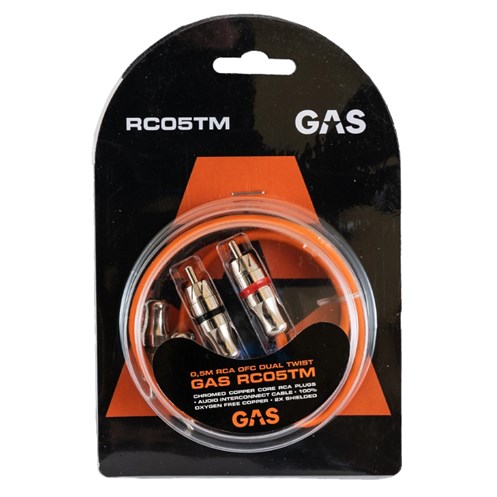 dubbelskärmad RCA-kabel 0.5