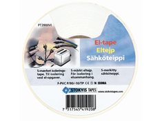 ELTEJP S-MÄRKT VIT STOKVIS 19MM X 20M