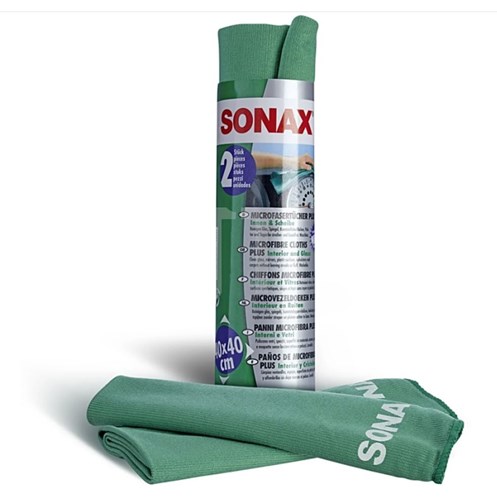 SONAX MICROFIBERDUK INTERIÖR/GLAS 2-PACK