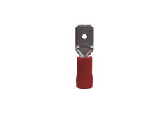 FLATST-HYLSA RÖD 6,3 851-IND 50-PACK