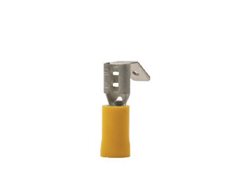 DUBBELKONTAKT GUL 6,3 856-IND 50-PACK
