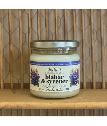 Blåbär & Syrener Doftljus