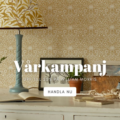 William Morris tapeter och tyger kampanj rabatt
