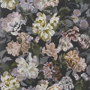Designers Guild Delft flower Charcoal Tapet