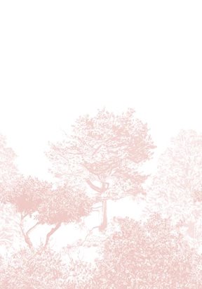 Sian Zeng Hua Trees Mural Pink