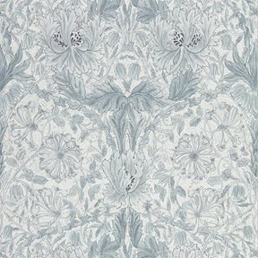William Morris & co Pure Honeysuckle & Tulip Cloud Grey Tapet