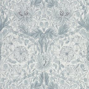 William Morris & Co Pure Honeysuckle & Tulip Cloud Grey