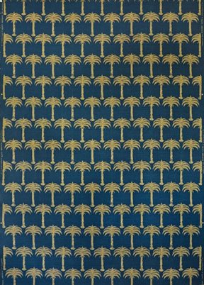 Barneby Gates Marrakech Palm Midnight Blue