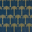 Barneby Gates Marrakech Palm Midnight Blue Tyg