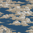 Sanderson Silvi Clouds - Yacht Blue Tapet