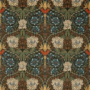 William Morris & co Honeysuckle & Tulip Velvet Tyg