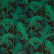 Cole & Son Palm Jungle, Viridian & Petrol on Black