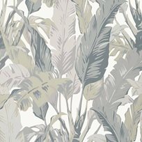 Thibaut Travelers Palm Grey