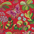 Josef Frank Exotic Butterfly, Red Tyg