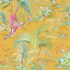 Pip Studio Palm scenes, Yellow Tapet