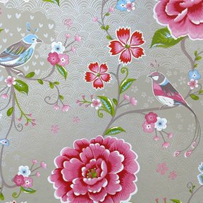Pip Studio Birds in Paradise, Khaki Tapet