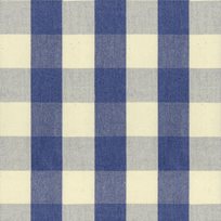 Ian Mankin Suffolk Check Large Indigo