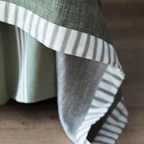 Ian Mankin Ticking Stripe 2 Sage