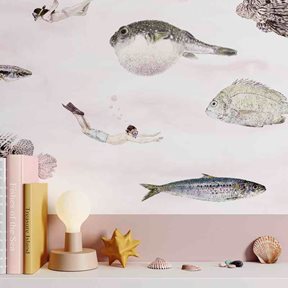 Sian Zeng Fish pink Tapet