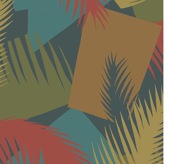 Cole & Son Deco Palm Tapet