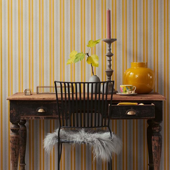 Pip Studio Blurred Lines, Ocre Tapet
