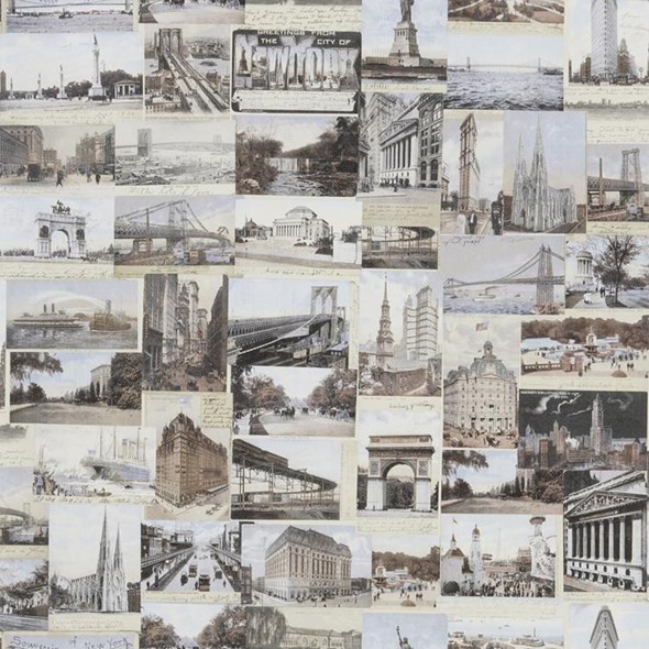 Ralph Lauren New York Postcard Multi Tapet