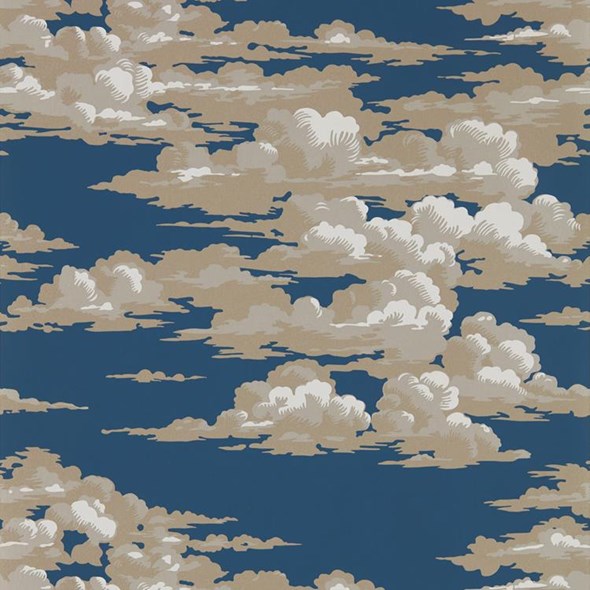 Sanderson Silvi Clouds - Yacht Blue