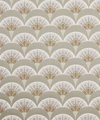 Liberty Deco Scallop, Pewter White